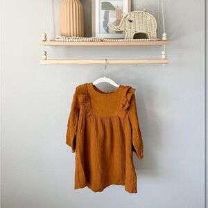 Zara Charming Mustard Kids Dress